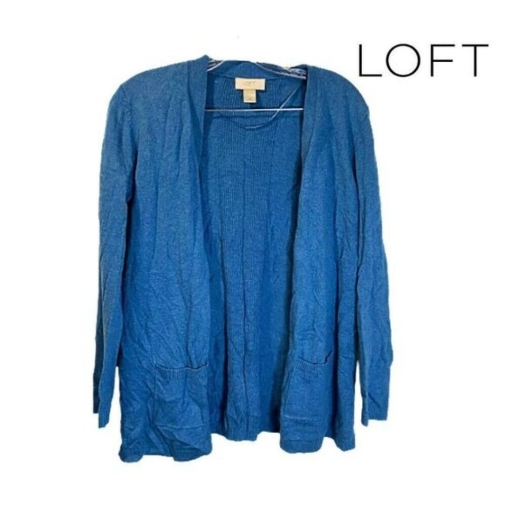 Loft Women's Open Front Cardigan Long Sleeve‎ Sweaters with Pockets